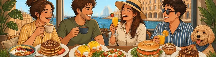 Experiencia de brunch en Port Bay Coffee, Food & Drinks, Barcelona