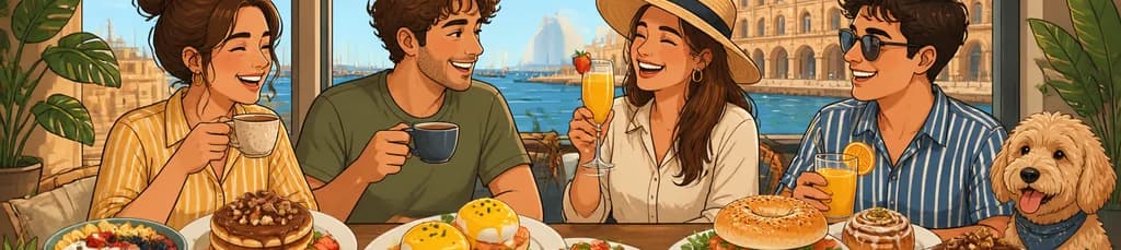 Experiencia de brunch en Port Bay Coffee, Food & Drinks, Barcelona