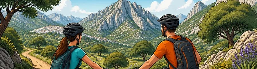 Recorrido autoguiado en bicicleta de montaña por el Parque Natural de Grazalema - Nivel moderado de 45 km