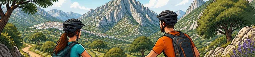 Recorrido autoguiado en bicicleta de montaña por el Parque Natural de Grazalema - Nivel moderado de 45 km