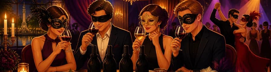 Experiencia Enmascarada: Cata Ciega y Baile en el Petit Palace Savoy Alfonso XII