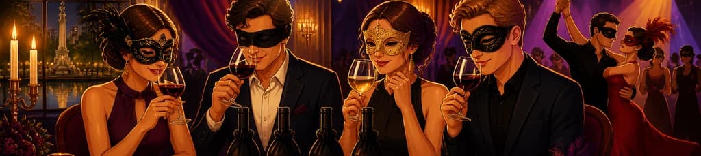 Experiencia Enmascarada: Cata Ciega y Baile en el Petit Palace Savoy Alfonso XII