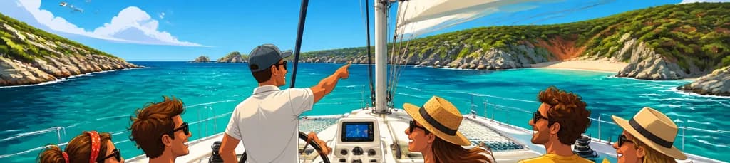 Excursión en catamarán de medio día por la costa norte de Menorca, con salida desde Fornells