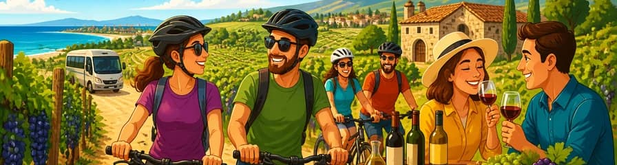 La Fuga de la Uva: Aventura en Bicicleta por Paisajes Pintorescos con Degustación de Vinos