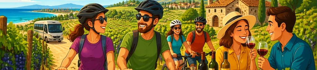 La Fuga de la Uva: Aventura en Bicicleta por Paisajes Pintorescos con Degustación de Vinos