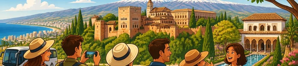Viaje de un día al Palacio de la Alhambra y los Jardines del Generalife con salida desde Roquetas, Aguadulce y Almería