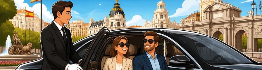Servicio de coche de lujo con chófer privado en Madrid: opción de medio día
