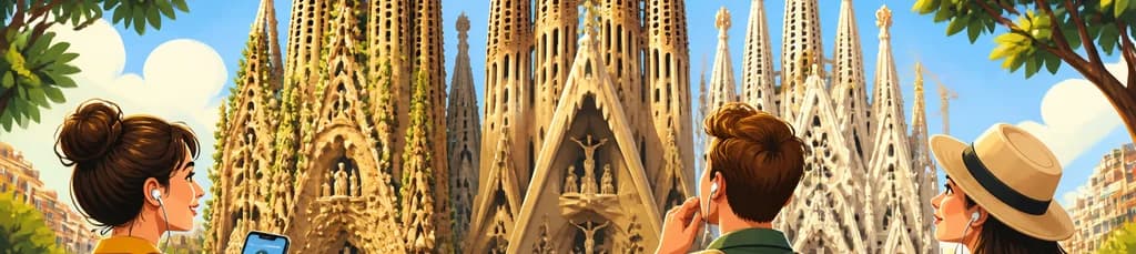 Visita autoguiada con audioguía externa de la Sagrada Familia: Explorando sus tres fachadas icónicas