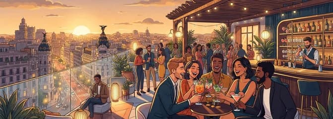 Una tarde de cócteles en la azotea de Catorce Sky Bar