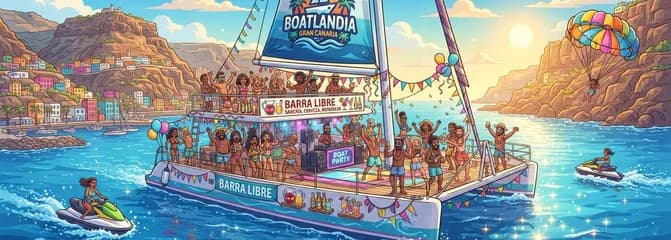 Gran Canaria: Fiesta en Barco BOATLANDIA – ¡Vive la experiencia en alta mar!