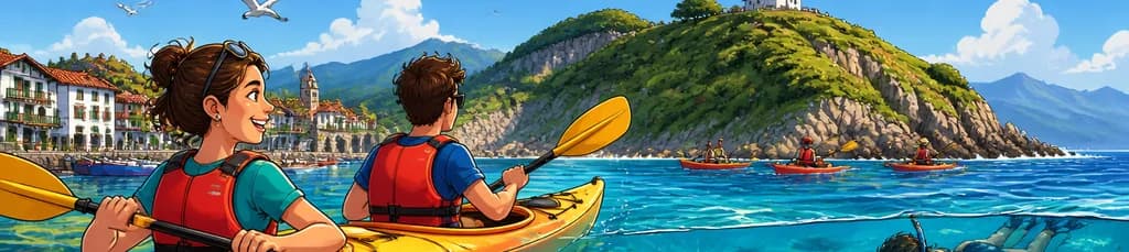 Aventura de Kayak y Snorkel en la Isla de Amuitz, Hondarribia