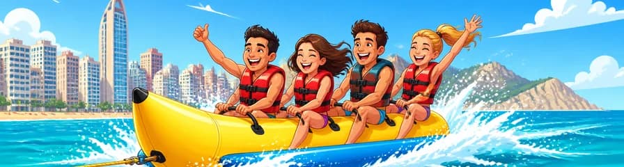 Emocionante paseo en Banana Boat por la costa de Benidorm