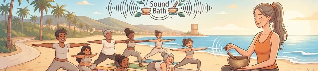 Sesión de Yoga en la Playa: Desconecta para Reconectar (Inglés y Español)