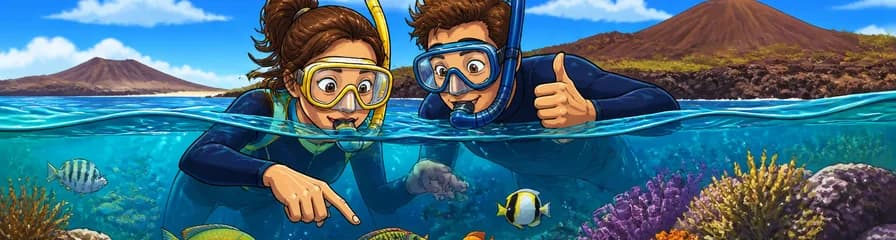 Aventura submarina: Esnórquel guiado en Lanzarote