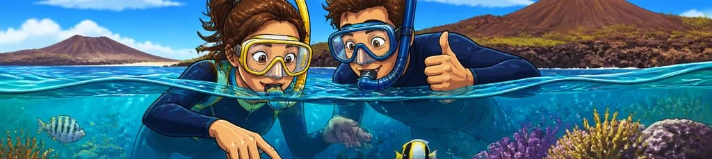 Aventura submarina: Esnórquel guiado en Lanzarote