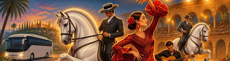Espectáculo Ecuestre Andaluz y Flamenco con Servicio de Transporte Incluido