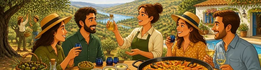 Experiencia Gastronómica Exclusiva: Cata de Aceite de Oliva y Paella en una Finca Familiar