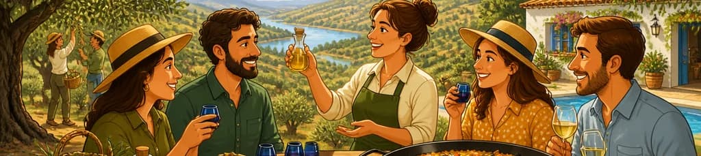 Experiencia Gastronómica Exclusiva: Cata de Aceite de Oliva y Paella en una Finca Familiar