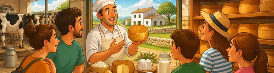 Creación de quesos y cata de productos frescos de granja en Menorca