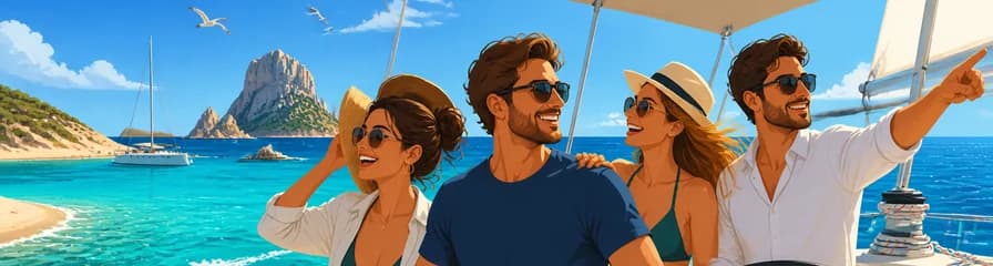 Travesía en velero de Ibiza a Formentera y Espalmador