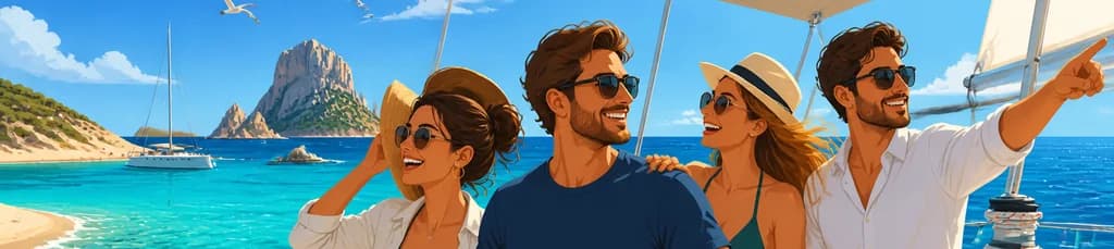 Travesía en velero de Ibiza a Formentera y Espalmador