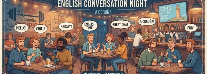 Noche de viernes para practicar inglés a las 22:15 en A Coruña