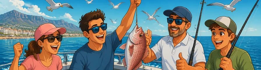 Experiencia de Pesca de Fondo de Cuatro Horas en Barco Saliendo de Marbella