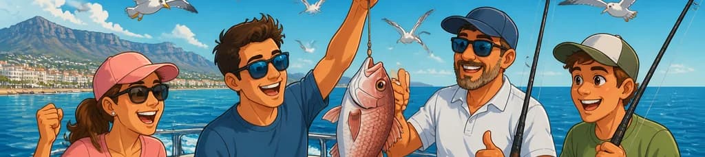 Experiencia de Pesca de Fondo de Cuatro Horas en Barco Saliendo de Marbella