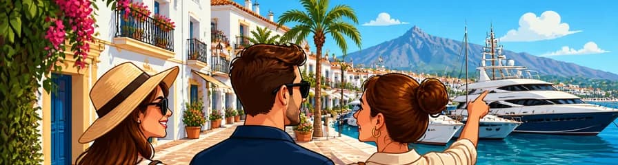 Tour privado por la costa de Marbella y Puerto Banús con salida desde Málaga