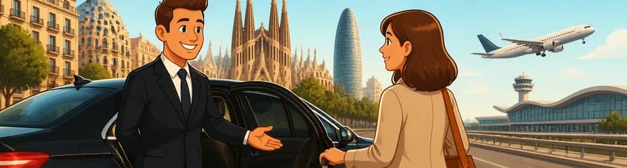Traslado privado: reserve su taxi del centro de Barcelona al aeropuerto de Barcelona