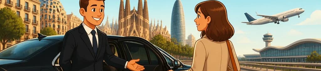 Traslado privado: reserve su taxi del centro de Barcelona al aeropuerto de Barcelona