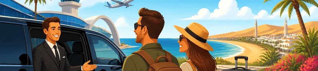Servicio de traslado privado desde el aeropuerto de Las Palmas (LPA) a Playa del Inglés en Gran Canaria
