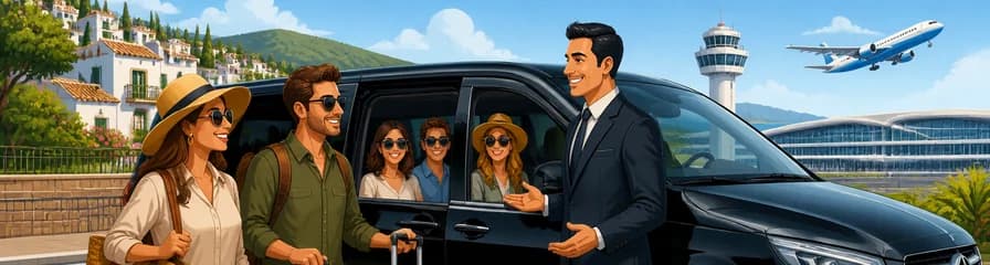 Servicio de traslado privado desde Benahavís hasta el aeropuerto de Málaga (AGP)