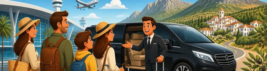 Servicio de traslado privado desde el Aeropuerto de Málaga (AGP) con destino a Zafarraya