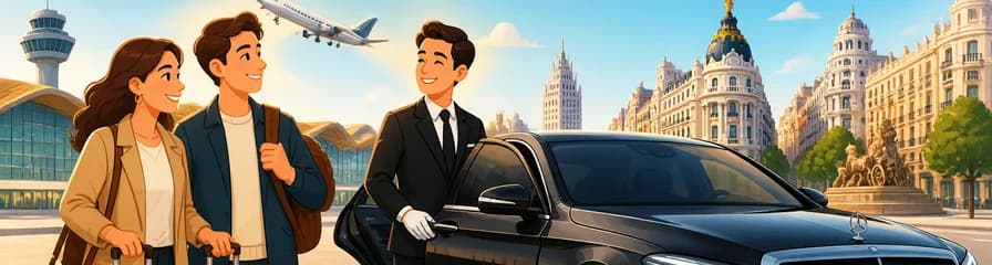 Servicio de traslado privado premium de ida: del aeropuerto de Madrid al corazón de la ciudad