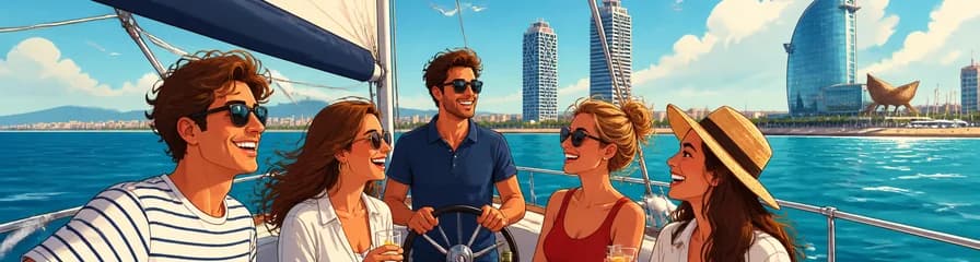 Navegación Costera en Velero por Barcelona con Sailing Cruises Barcelona