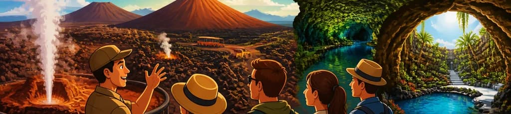 Exploración del Parque Nacional de Timanfaya y la Cueva de Los Verdes