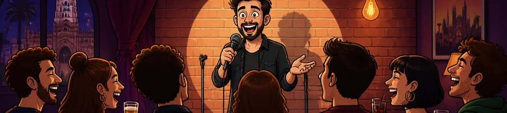 Risas con ingenio en el Born: Sesiones de monólogos en el Barcelona Comedy Club