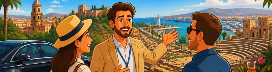 Descubra Málaga en una excursión privada de un día con salida desde Sevilla, acompañado por un experto local