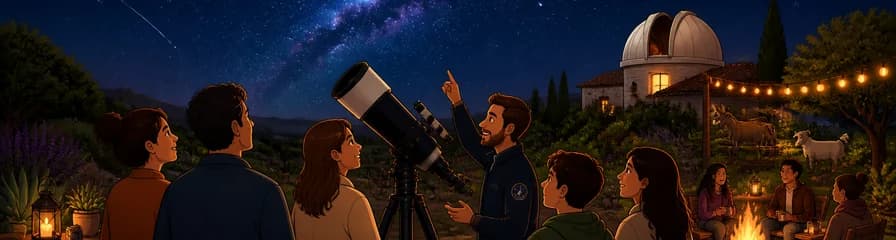 Una velada privada de observación estelar en Finca Astronómica