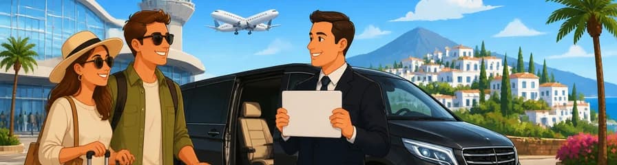 Servicio de traslado privado de ida y vuelta: del Aeropuerto de Málaga-Costa del Sol (AGP) al Puerto de Málaga