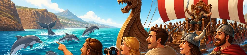 Aventura Marítima Vikinga en Los Cristianos: Excursión en Barco Guiada