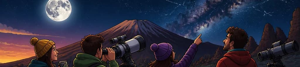 Experiencia de Astrofotografía: Luz de Luna y Observación Estelar en el Parque Nacional del Teide
