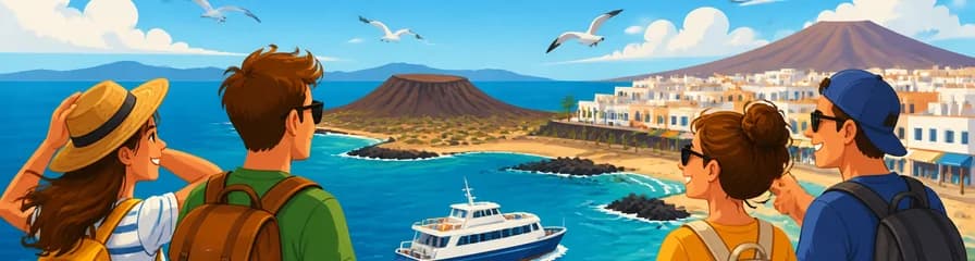 Excursión libre a Isla de Lobos y Corralejo partiendo de Lanzarote