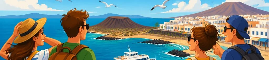 Excursión libre a Isla de Lobos y Corralejo partiendo de Lanzarote