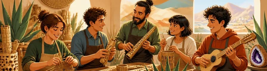 Taller de artesanía: madera de pita, acústica y vínculo personal