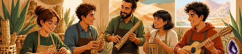 Taller de artesanía: madera de pita, acústica y vínculo personal