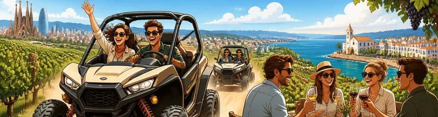 Aventura de lujo en buggy por la ruta del vino del Penedès con salida desde Barcelona