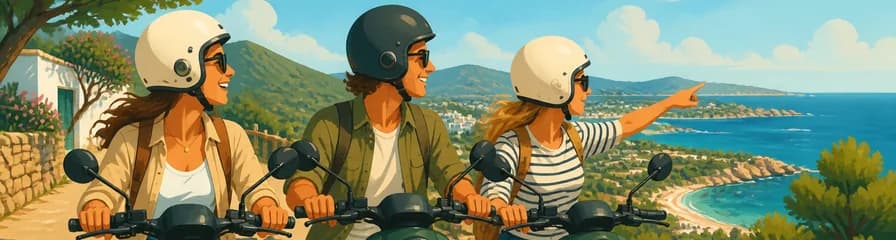 Recorrido en moto eléctrica por Santa Eulalia, Ibiza