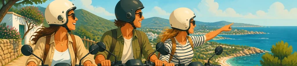 Recorrido en moto eléctrica por Santa Eulalia, Ibiza